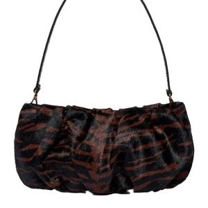 STAUD, Bean Calf Hair Mahogany Zebra Bag *NWT